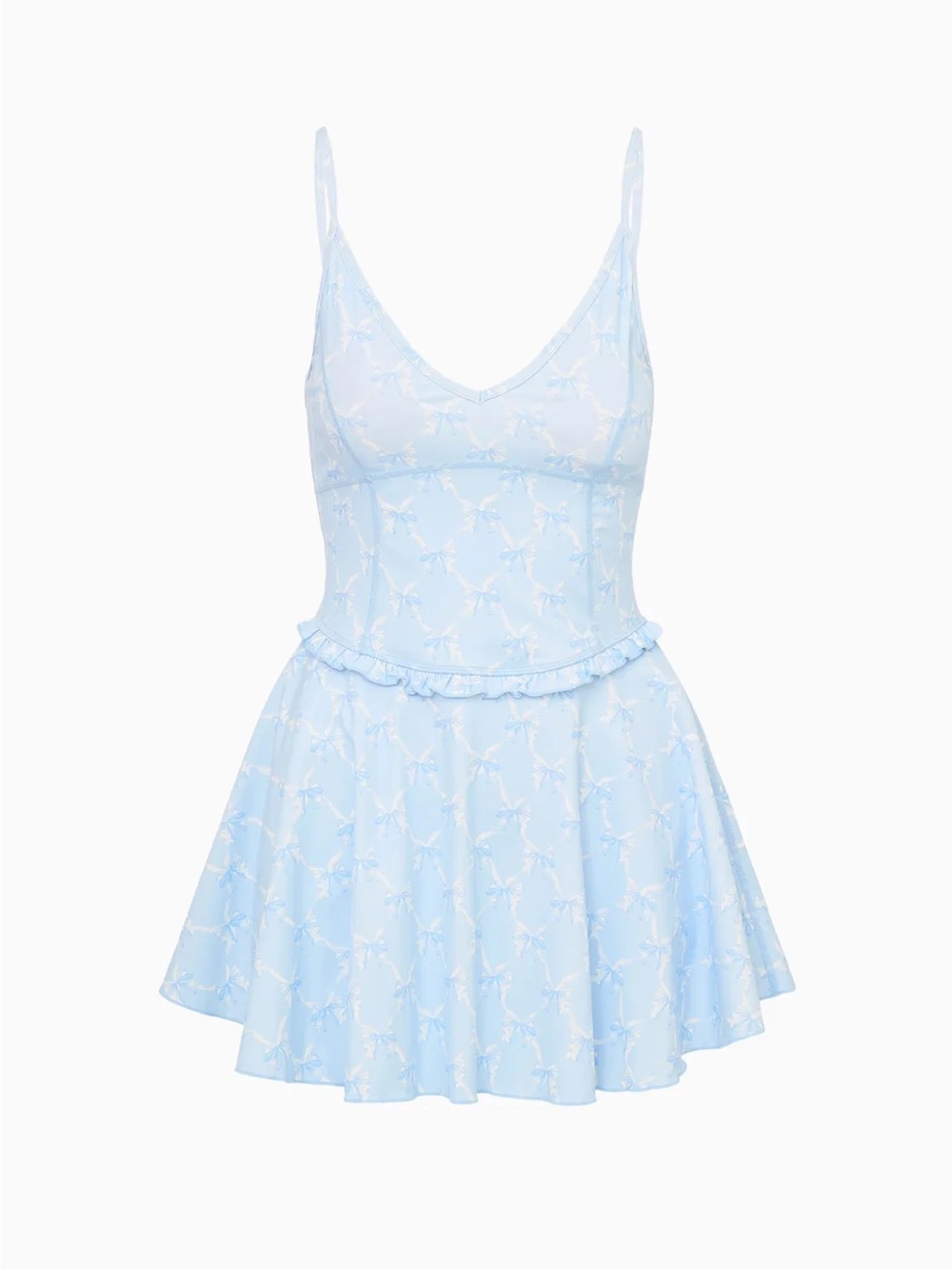 NWT Love Shack Fancy ‘Ergo’ Bow Print Active Dress